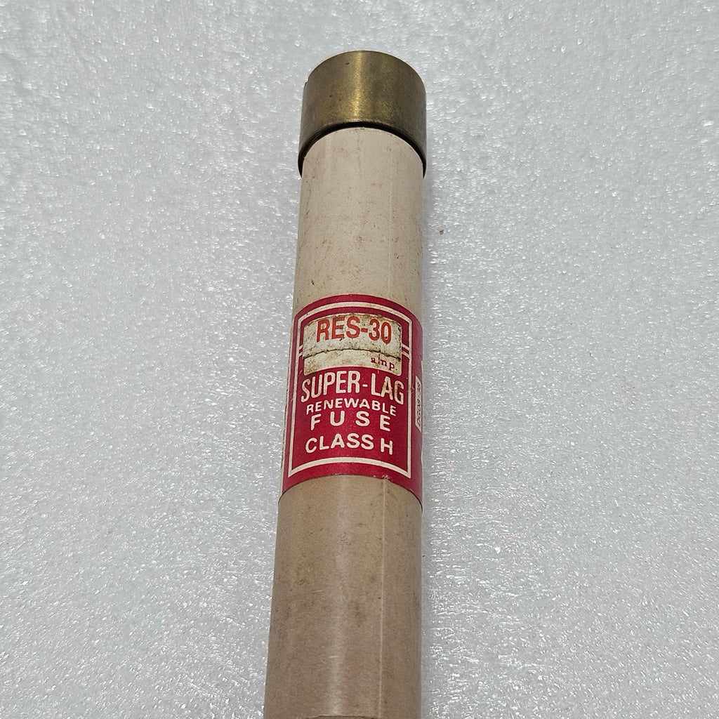 BUSSMANN RES-30 SUPER-LAG RENEWABLE FUSE, CLASS H, 30A, 600V AC