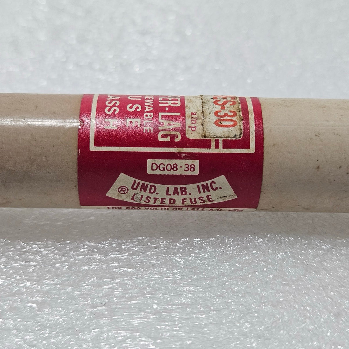 BUSSMANN RES-30 SUPER-LAG RENEWABLE FUSE, CLASS H, 30A, 600V AC