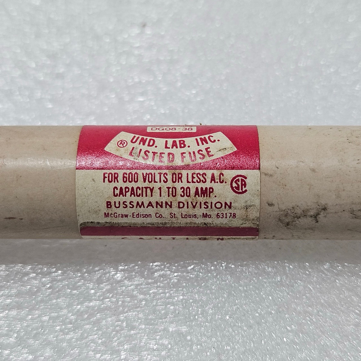 BUSSMANN RES-30 SUPER-LAG RENEWABLE FUSE, CLASS H, 30A, 600V AC