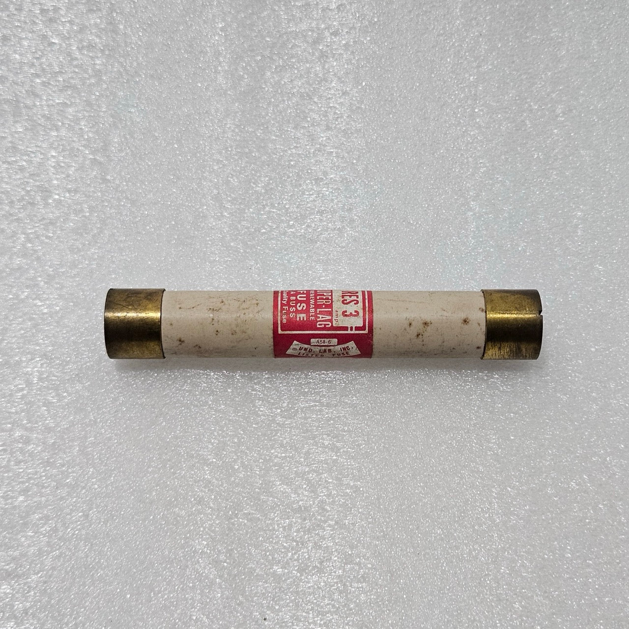 BUSSMANN RES-3 SUPER-LAG RENEWABLE FUSE, 3A, 600V AC