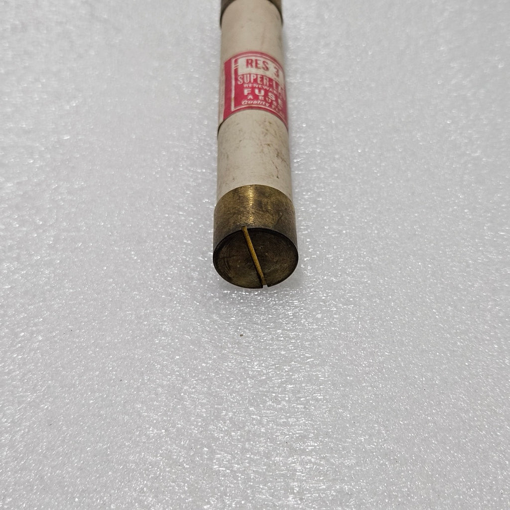 BUSSMANN RES-3 SUPER-LAG RENEWABLE FUSE, 3A, 600V AC