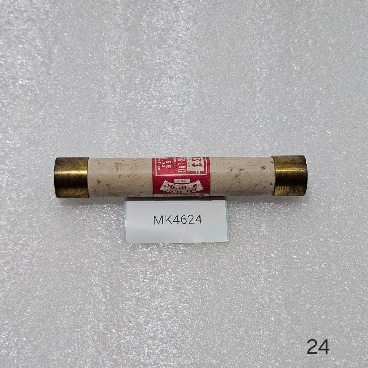 BUSSMANN RES-3 SUPER-LAG RENEWABLE FUSE, 3A, 600V AC