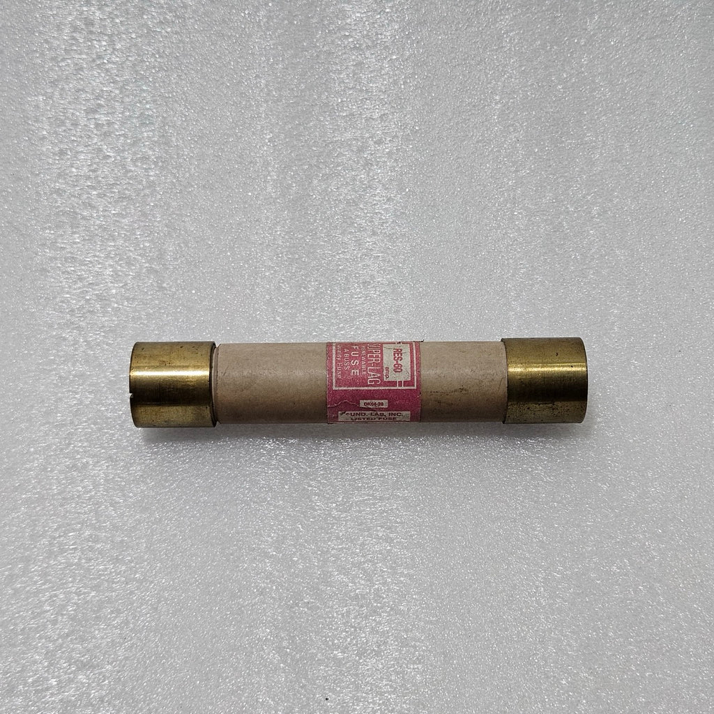 BUSSMANN RES-60 SUPER-LAG RENEWABLE FUSE, 60 A, 600 VAC, CLASS H