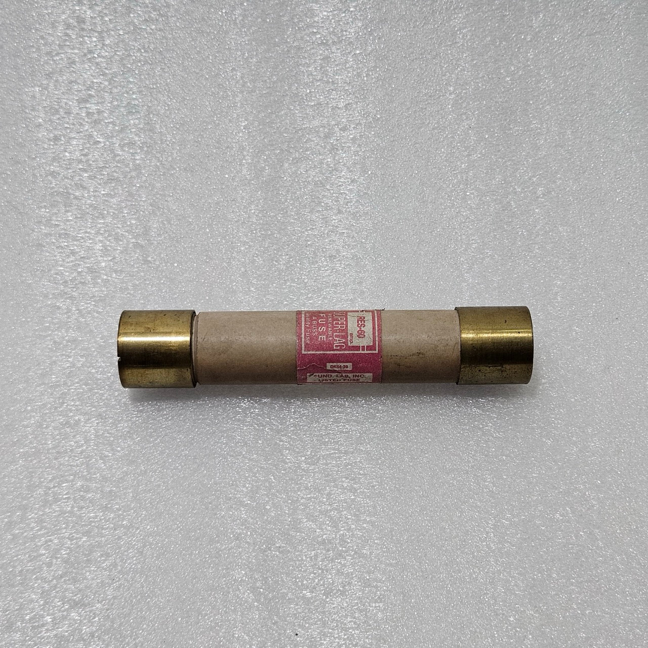 BUSSMANN RES-60 SUPER-LAG RENEWABLE FUSE, 60 A, 600 VAC, CLASS H