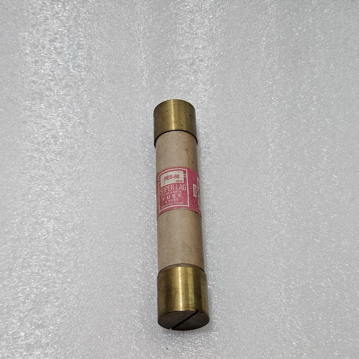 BUSSMANN RES-60 SUPER-LAG RENEWABLE FUSE, 60 A, 600 VAC, CLASS H