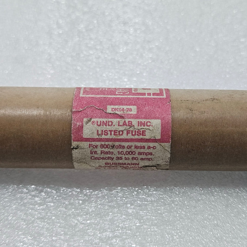 BUSSMANN RES-60 SUPER-LAG RENEWABLE FUSE, 60 A, 600 VAC, CLASS H
