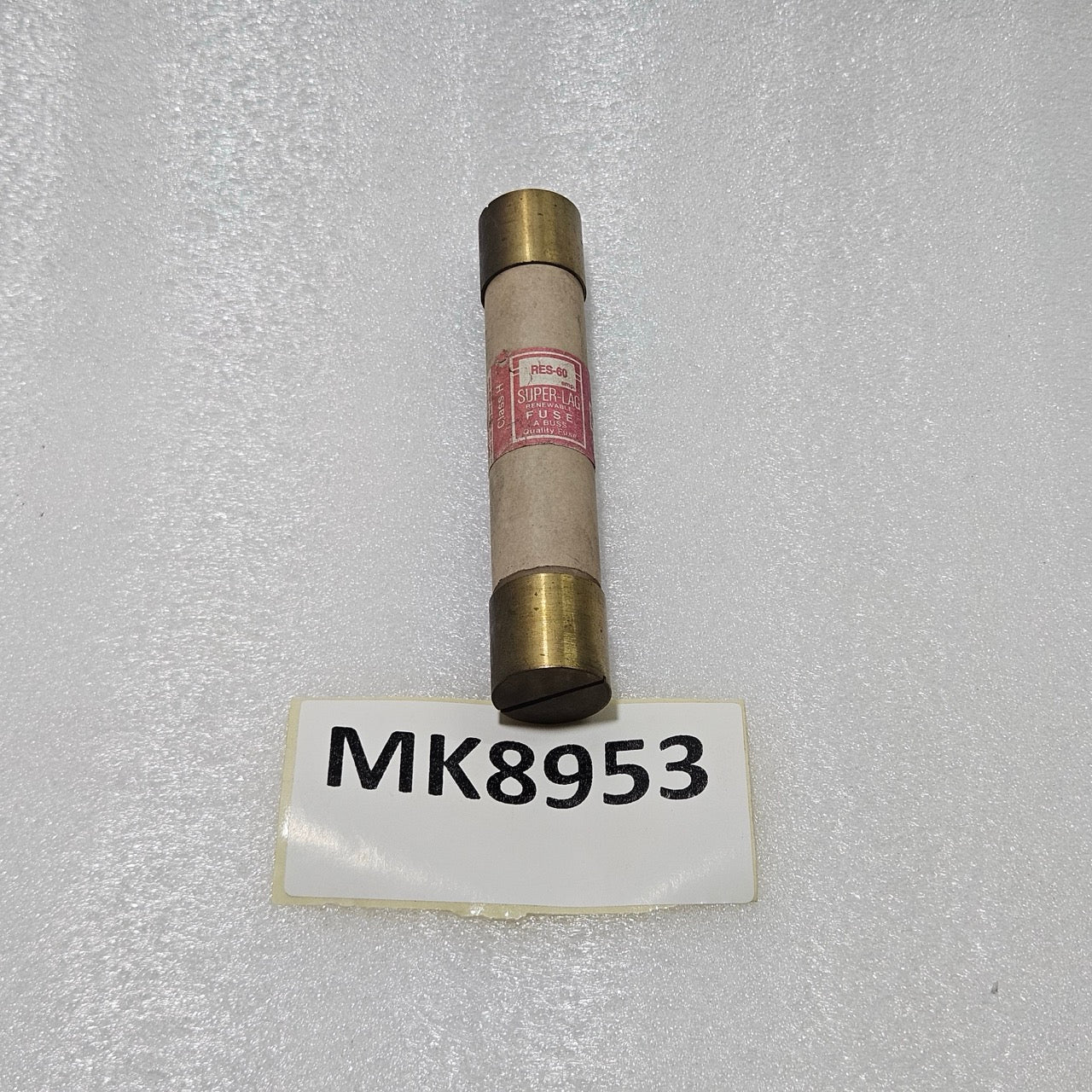 BUSSMANN RES-60 SUPER-LAG RENEWABLE FUSE, 60 A, 600 VAC, CLASS H