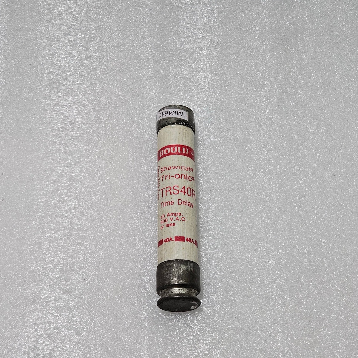 SHAWMUT TRI-ONIC TRS40R TIME-DELAY FUSE, 40A, 600VAC (CLASS RK5)
