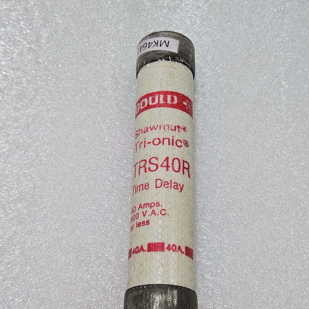 SHAWMUT TRI-ONIC TRS40R TIME-DELAY FUSE, 40A, 600VAC (CLASS RK5)