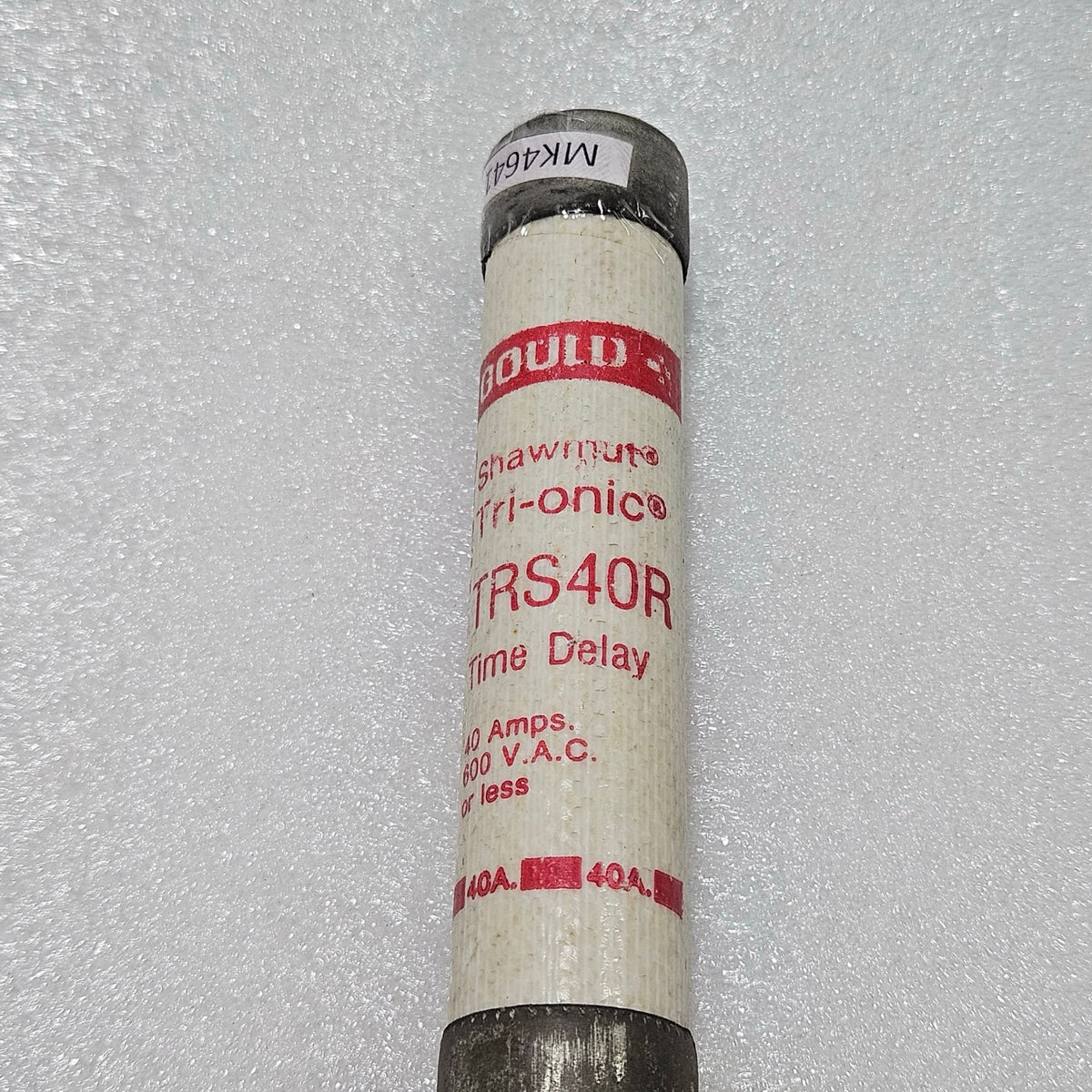 SHAWMUT TRI-ONIC TRS40R TIME-DELAY FUSE, 40A, 600VAC (CLASS RK5)
