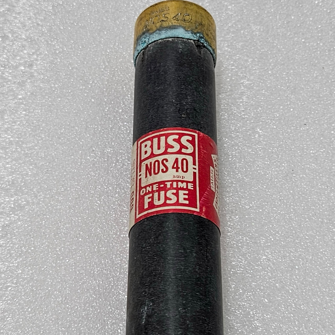 BUSSMANN NOS-40 ONE-TIME FUSE 40A INDUSTRIAL CARTRIDGE FUSE – BUSSMANN MFG DIVIS