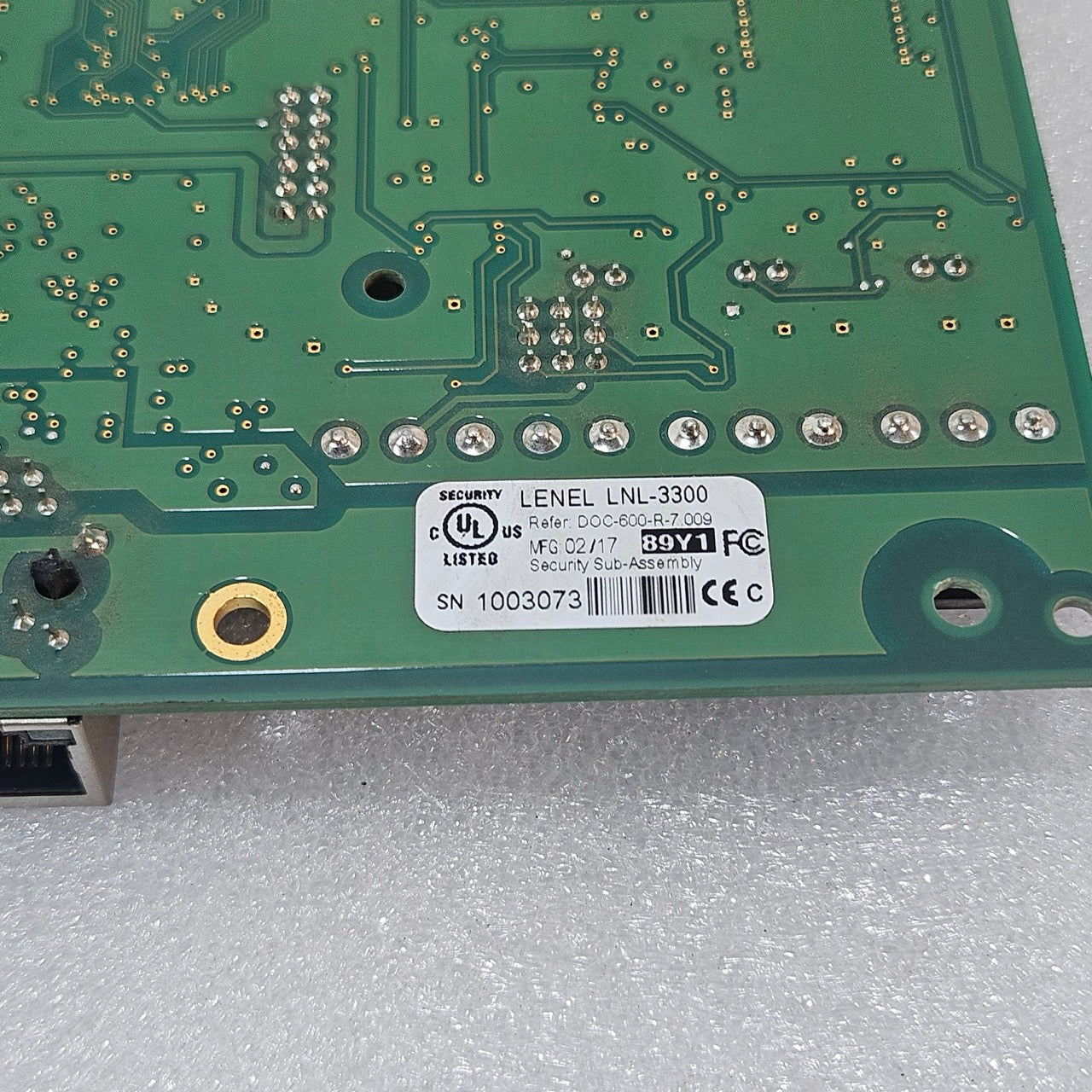 LENEL LNL-3300 INTELLIGENT SYSTEM CONTROLLER ACCESS CONTROL MODULE