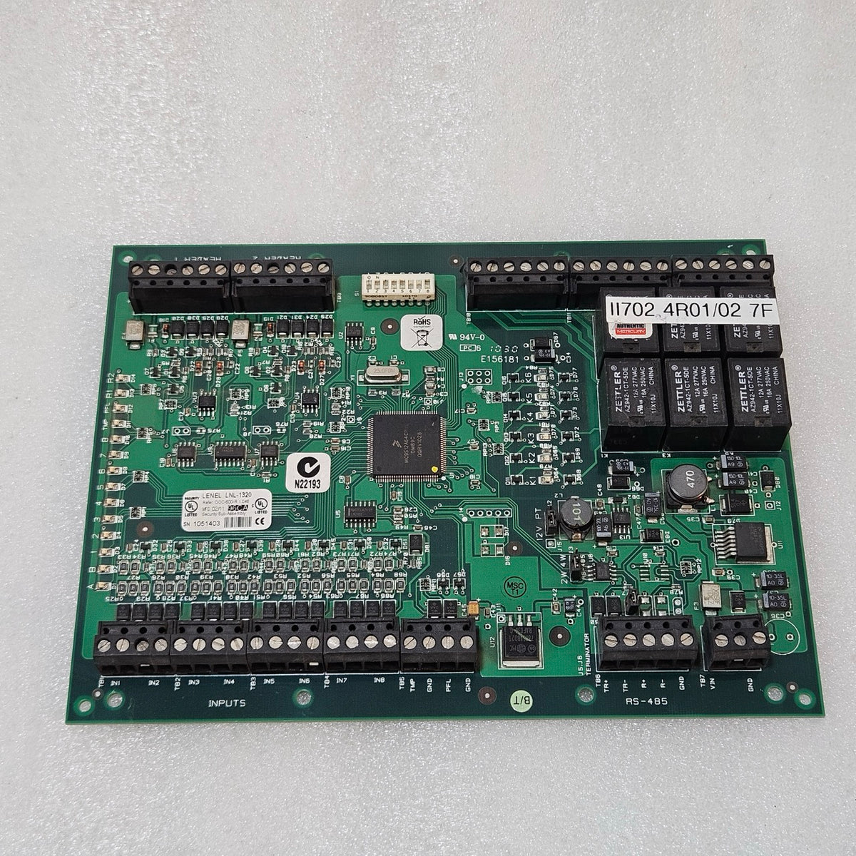 LENEL LNL-1320 SECURITY SUB-ASSEMBLY ACCESS CONTROL MODULE | UL LISTED BURGLAR A