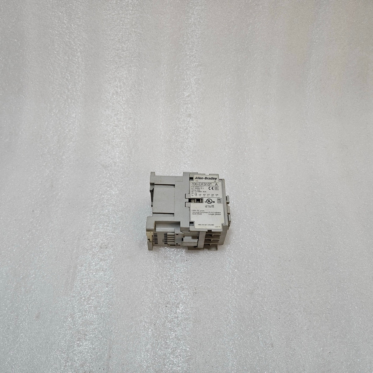 ALLEN-BRADLEY 700-CF310-A CONTACTOR, 3-PHASE 25A 110-120V CONTROL RELAY