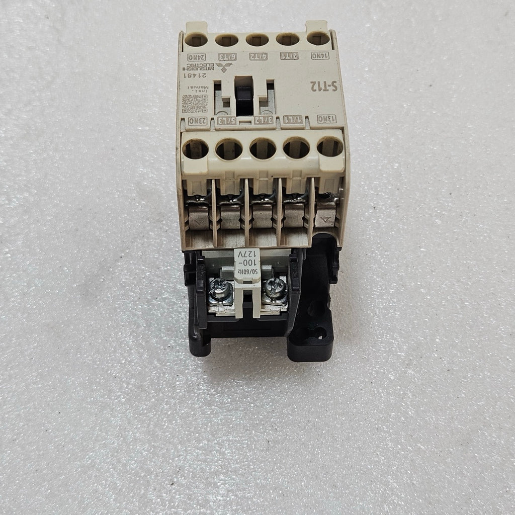 MITSUBISHI S-T12 MAGNETIC CONTACTOR 3-POLE 20A AC-3 MOTOR CONTACTOR 100-127V MAD