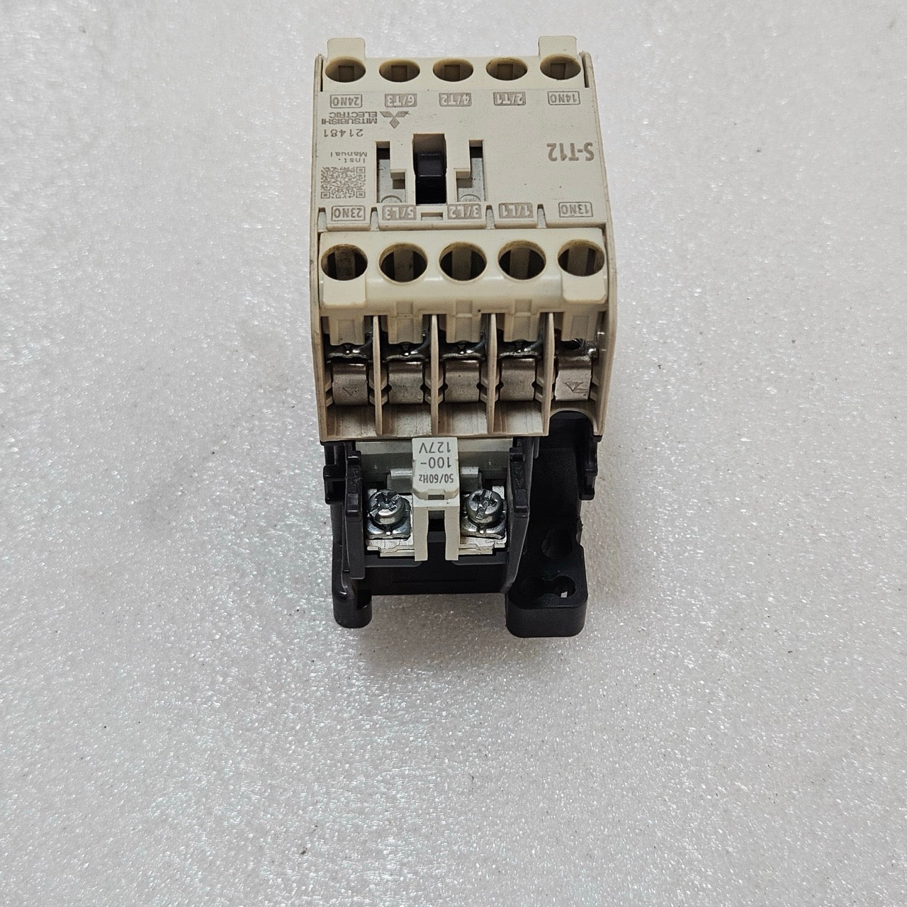 MITSUBISHI S-T12 MAGNETIC CONTACTOR 3-POLE 20A AC-3 MOTOR CONTACTOR 100-127V MAD