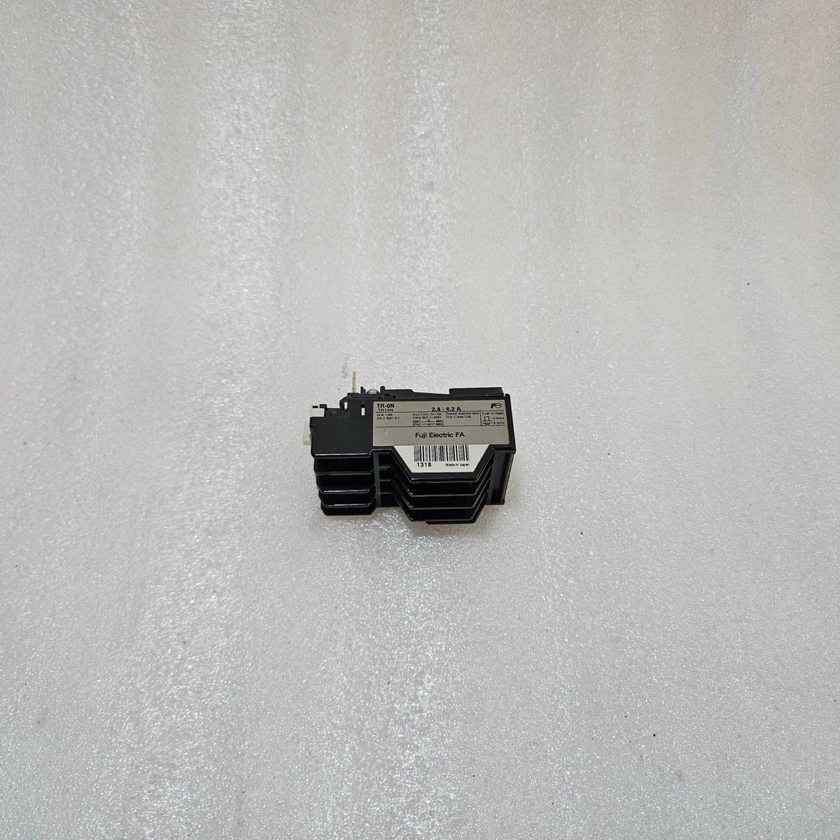 FUJI ELECTRIC TR-ON TR13N THERMAL OVERLOAD RELAY 2.8–4.2A MOTOR PROTECTION TRIP