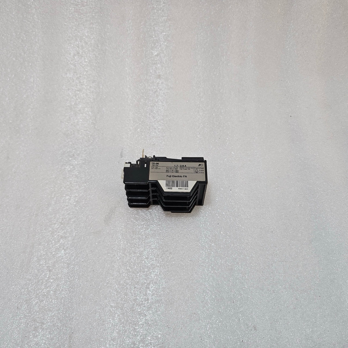 FUJI ELECTRIC TR-ON TR13N THERMAL OVERLOAD RELAY 1.7–2.6A MOTOR PROTECTION RELAY