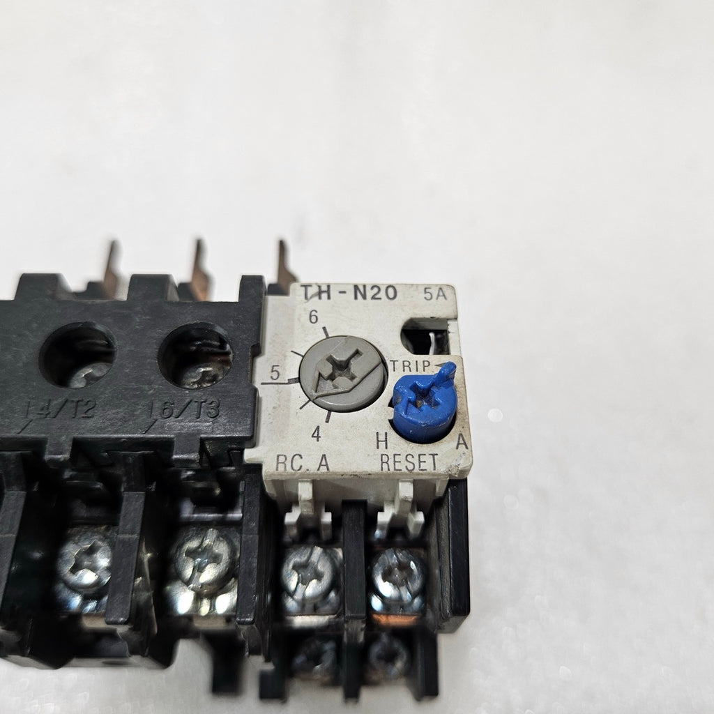 MITSUBISHI TH-N20 THERMAL OVERLOAD RELAY 4-6A ADJUSTABLE MOTOR PROTECTION RELAY