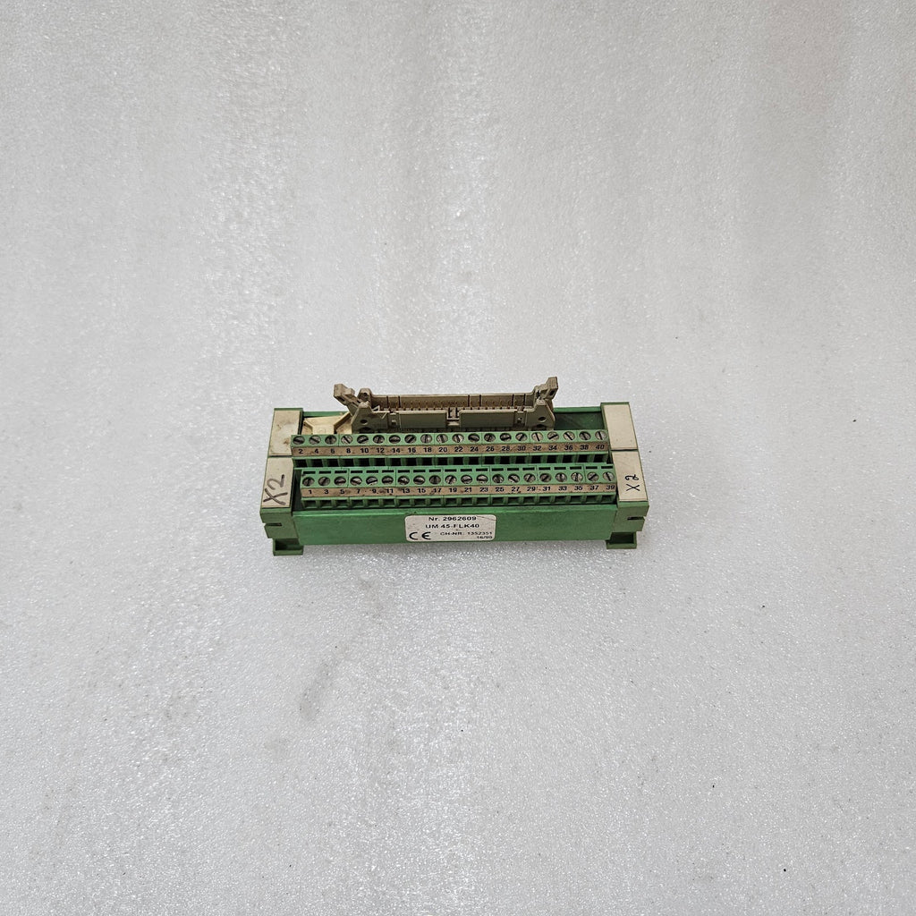 PHOENIX CONTACT UM 45-FLK40 INTERFACE MODULE BASE – 40-PIN DIN RAIL TERMINAL MOD
