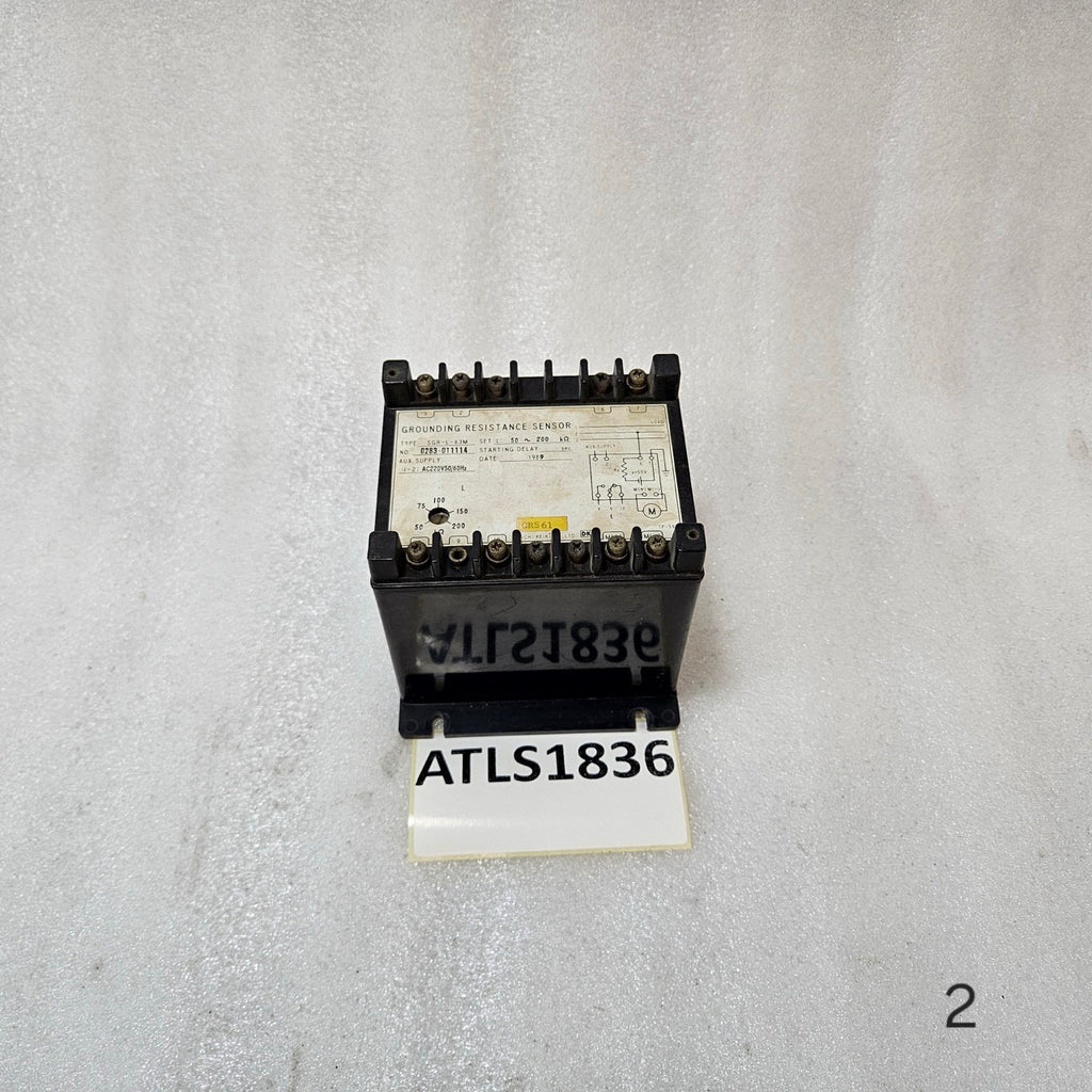 DAICHI KEIKI SGR-L-63M GROUNDING RESISTANCE SENSOR AC220V 50-200KΩ 220V JAPAN