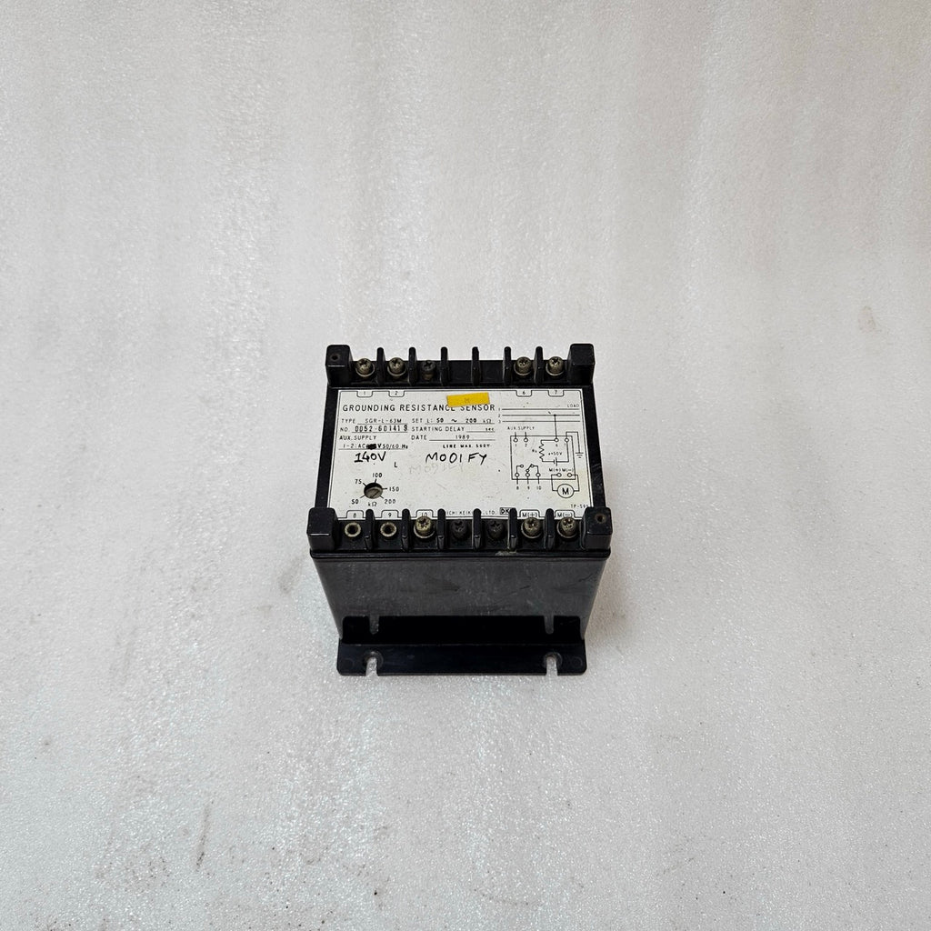 DAICHI KEIKI SGR-L-63M GROUNDING RESISTANCE SENSOR AC140V 50-200KΩ JAPAN