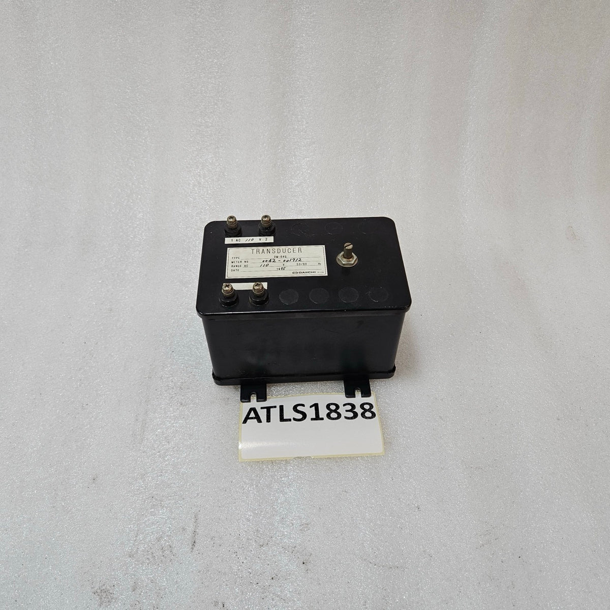 DAIICHI DM-64Q AC110V TRANSDUCER METER 50/60HZ PANEL INSTRUMENT – MADE IN JAPAN