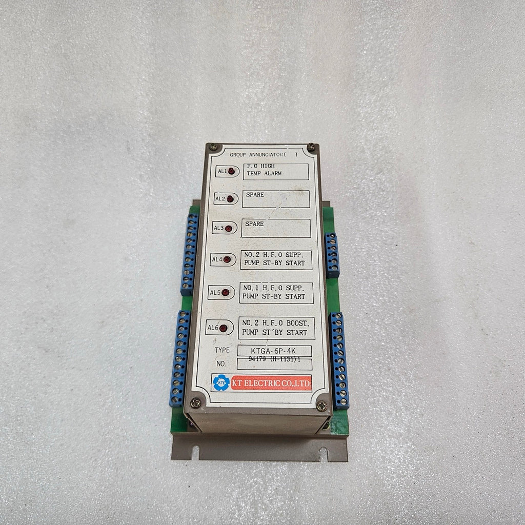 KT ELECTRIC KTGA-6P-4K GROUP ANNUNCIATOR ALARM MODULE – INDUSTRIAL PANEL ALARM U