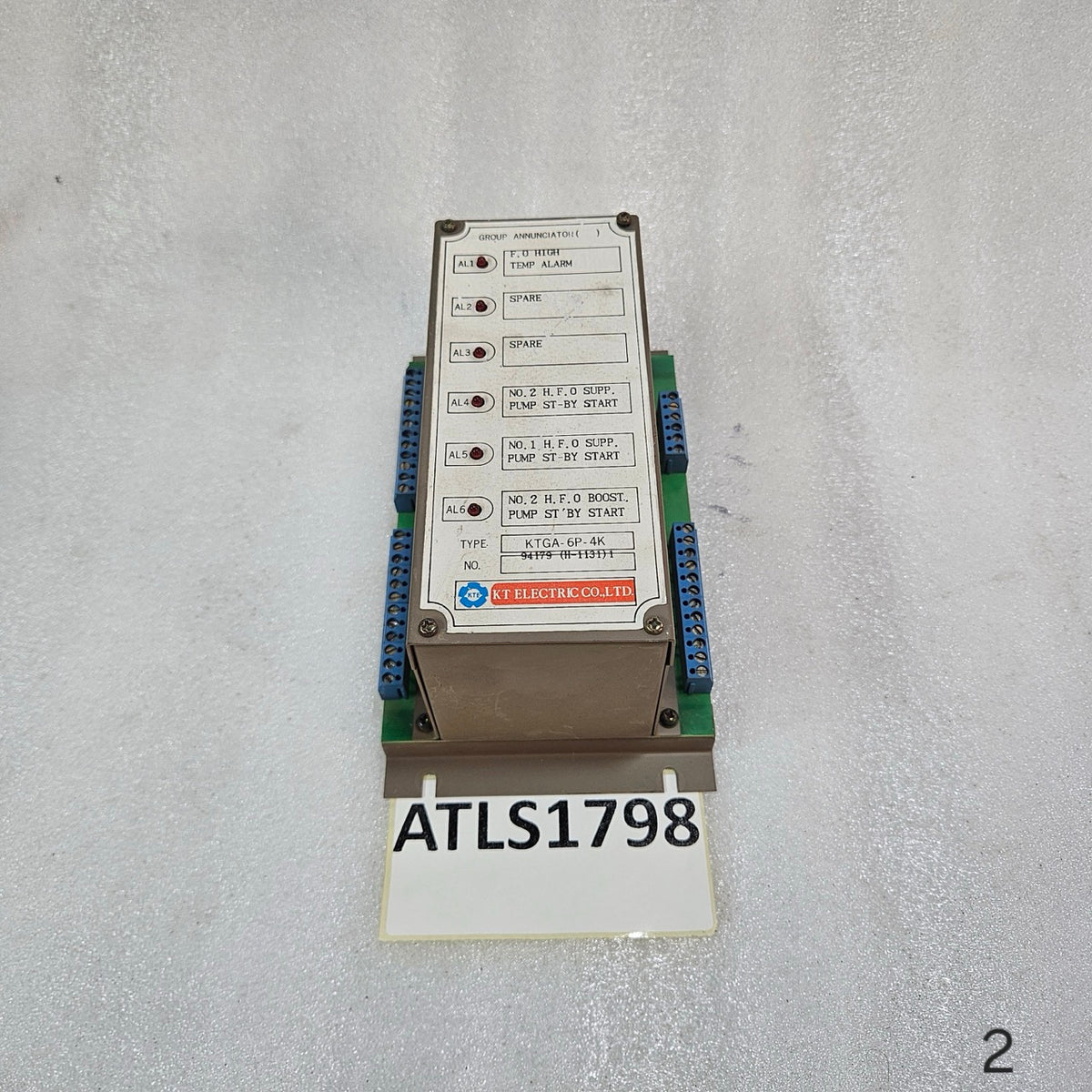 KT ELECTRIC KTGA-6P-4K GROUP ANNUNCIATOR ALARM MODULE – INDUSTRIAL PANEL ALARM U