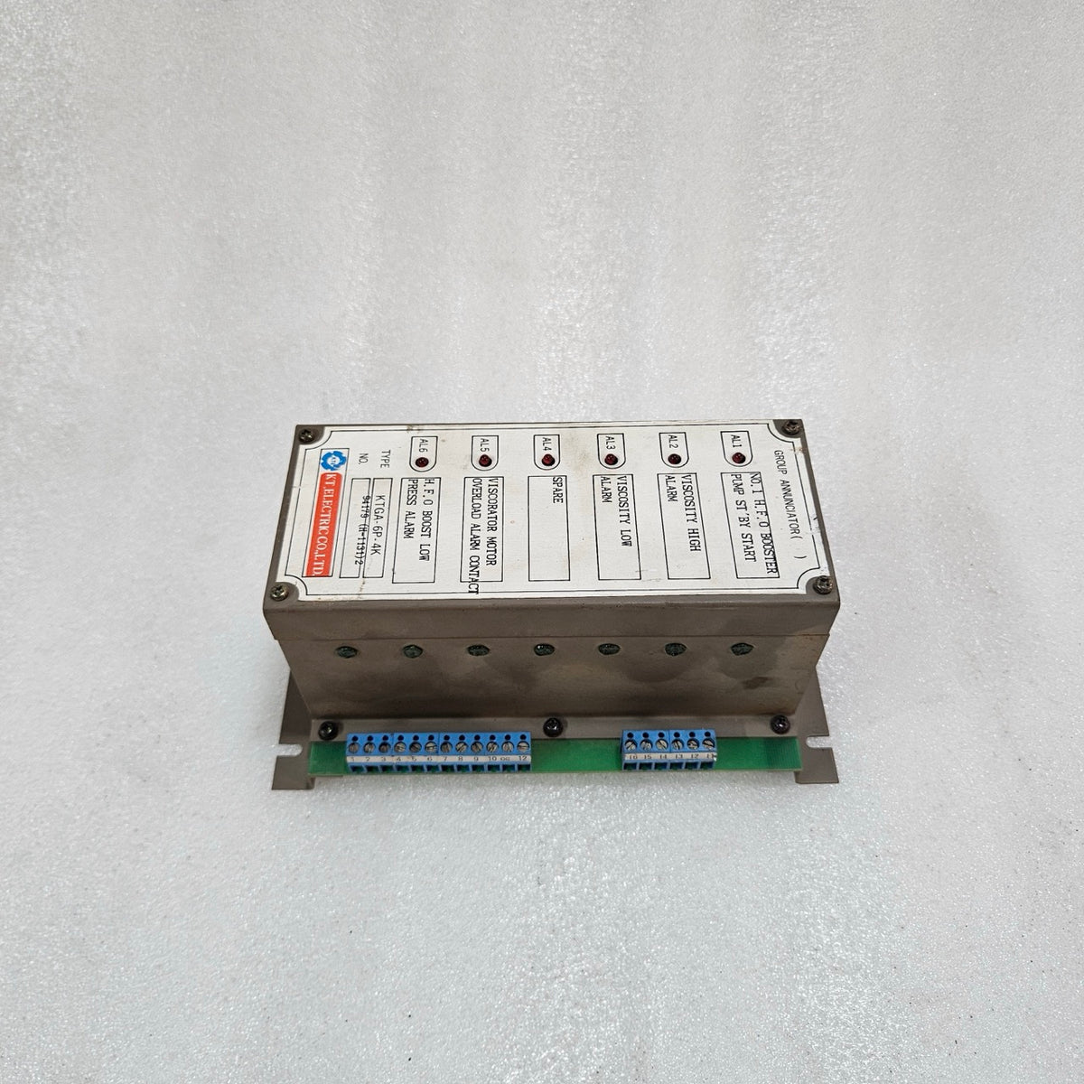KT ELECTRIC KTGA-6P-4K MARINE ALARM ANNUNCIATOR MODULE – MULTI-CHANNEL PUMP