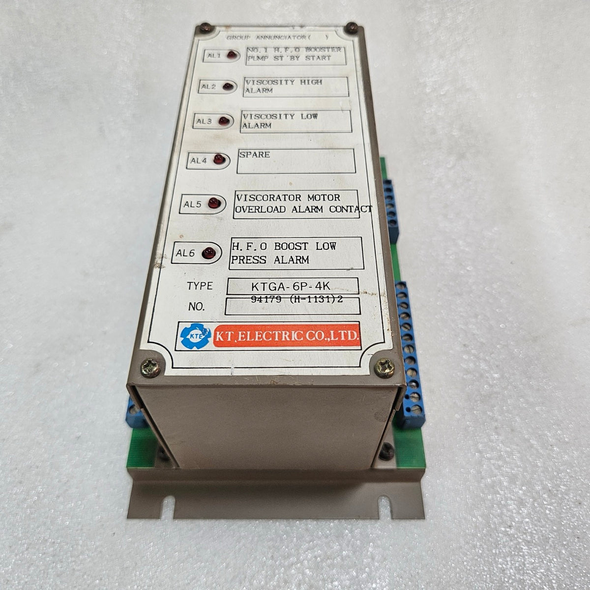 KT ELECTRIC KTGA-6P-4K MARINE ALARM ANNUNCIATOR MODULE – MULTI-CHANNEL PUMP