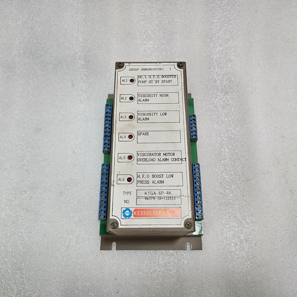 KT ELECTRIC KTGA-6P-4K MARINE ALARM ANNUNCIATOR MODULE – MULTI-CHANNEL PUMP