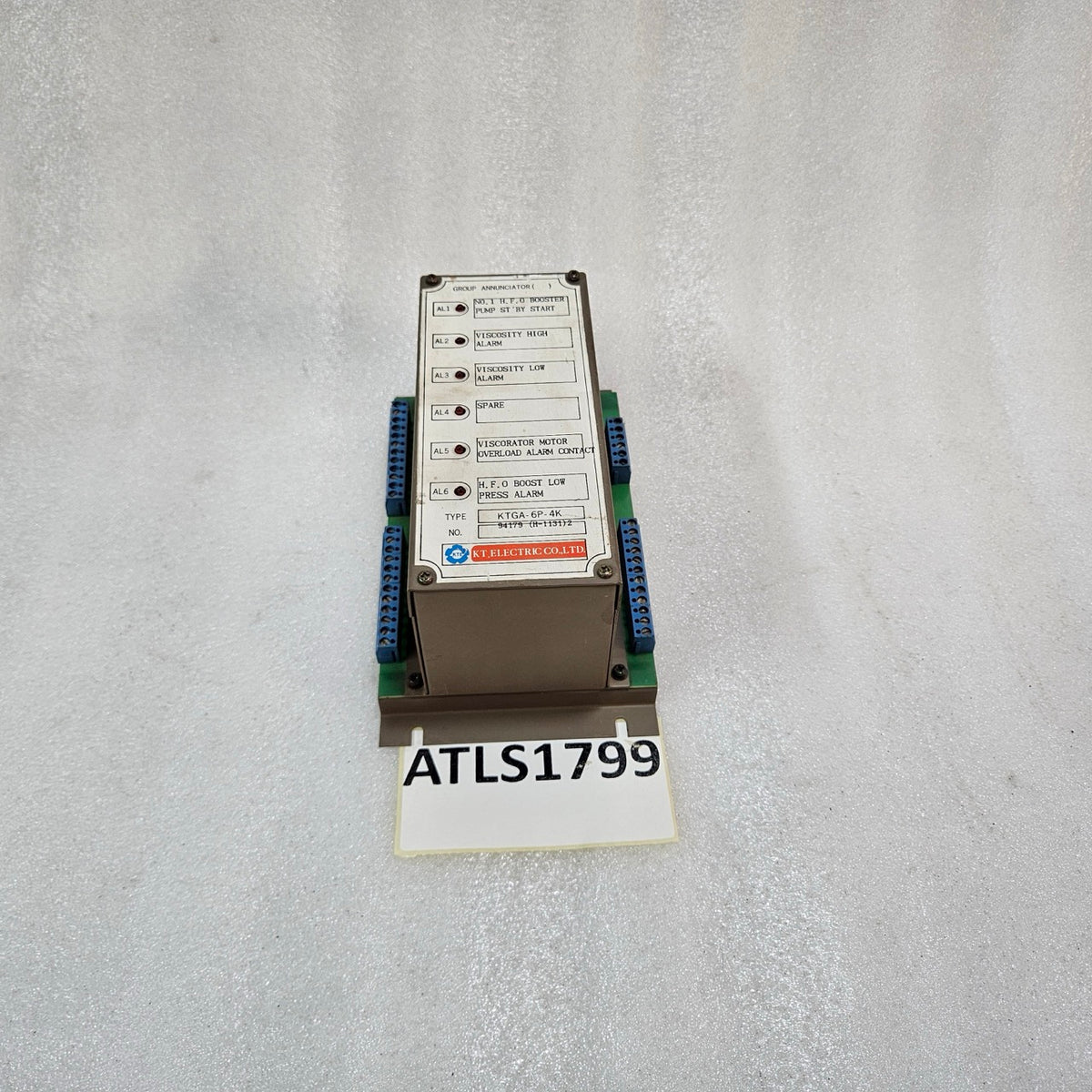 KT ELECTRIC KTGA-6P-4K MARINE ALARM ANNUNCIATOR MODULE – MULTI-CHANNEL PUMP