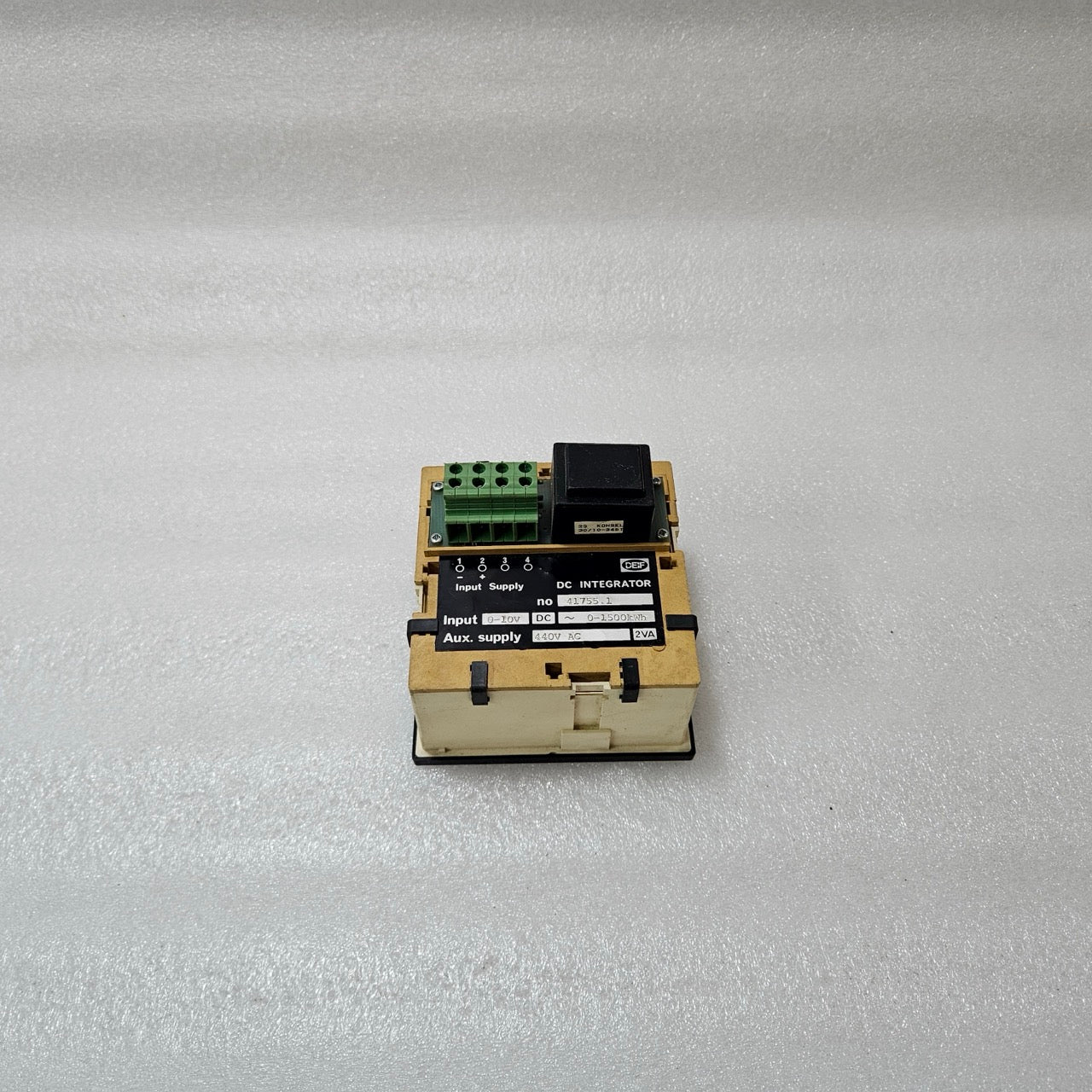 DEIF DC INTEGRATOR PANEL METER 0–10V DC INPUT ENERGY COUNTER 0–1500 KWH 440V