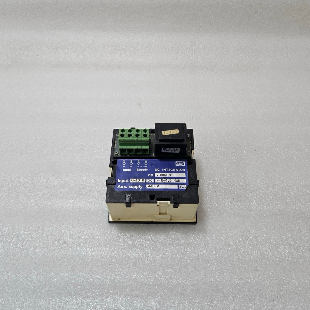 DEIF DC INTEGRATOR ENERGY METER 0–10V DC INPUT PANEL METER 0–4.5 MWH WITH 440V A