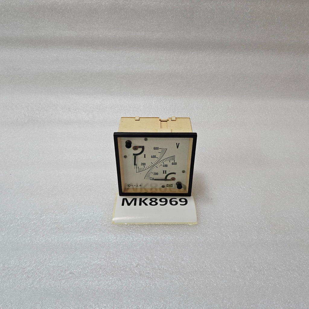 DEIF DUAL SCALE VOLTMETER PANEL METER 0–600V AC GENERATOR VOLTAGE INDICATOR PANE