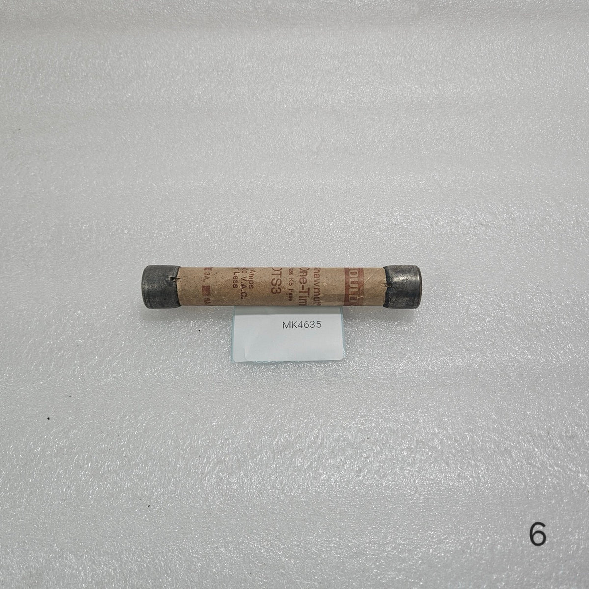 GOULD SHAWMUT OTS3 ONE-TIME CLASS K5 CARTRIDGE FUSE 3A 600VAC INDUSTRIAL FUSE