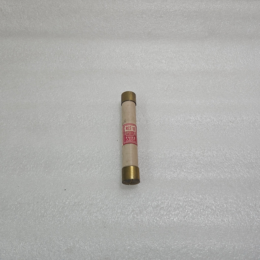 BUSSMANN RES-10 SUPER-LAG RENEWABLE FUSE 10A 600V INDUSTRIAL CARTRIDGE FUSE