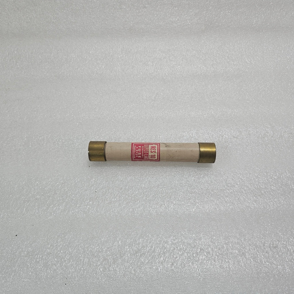 BUSSMANN RES-10 SUPER-LAG RENEWABLE FUSE 10A 600V INDUSTRIAL CARTRIDGE FUSE