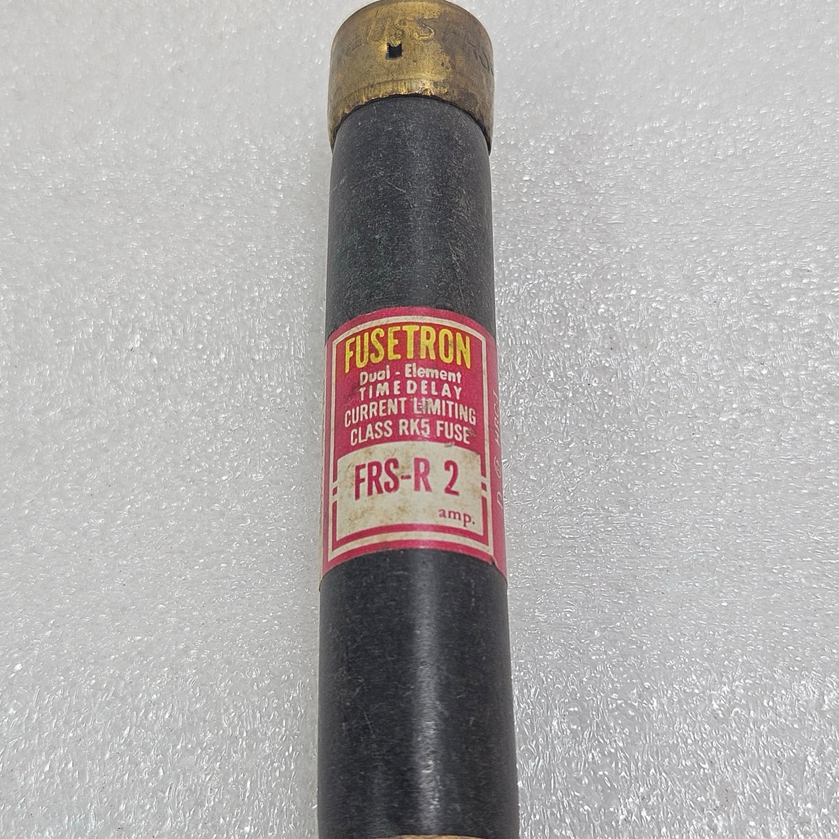 BUSSMANN FUSETRON FRS-R-2 DUAL ELEMENT TIME DELAY FUSE 2A 600V CLASS RK5