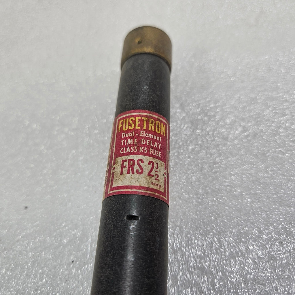 BUSSMANN FUSETRON FRS-2½ DUAL ELEMENT TIME DELAY FUSE 2.5A 600V CLASS RK5 CARTRI