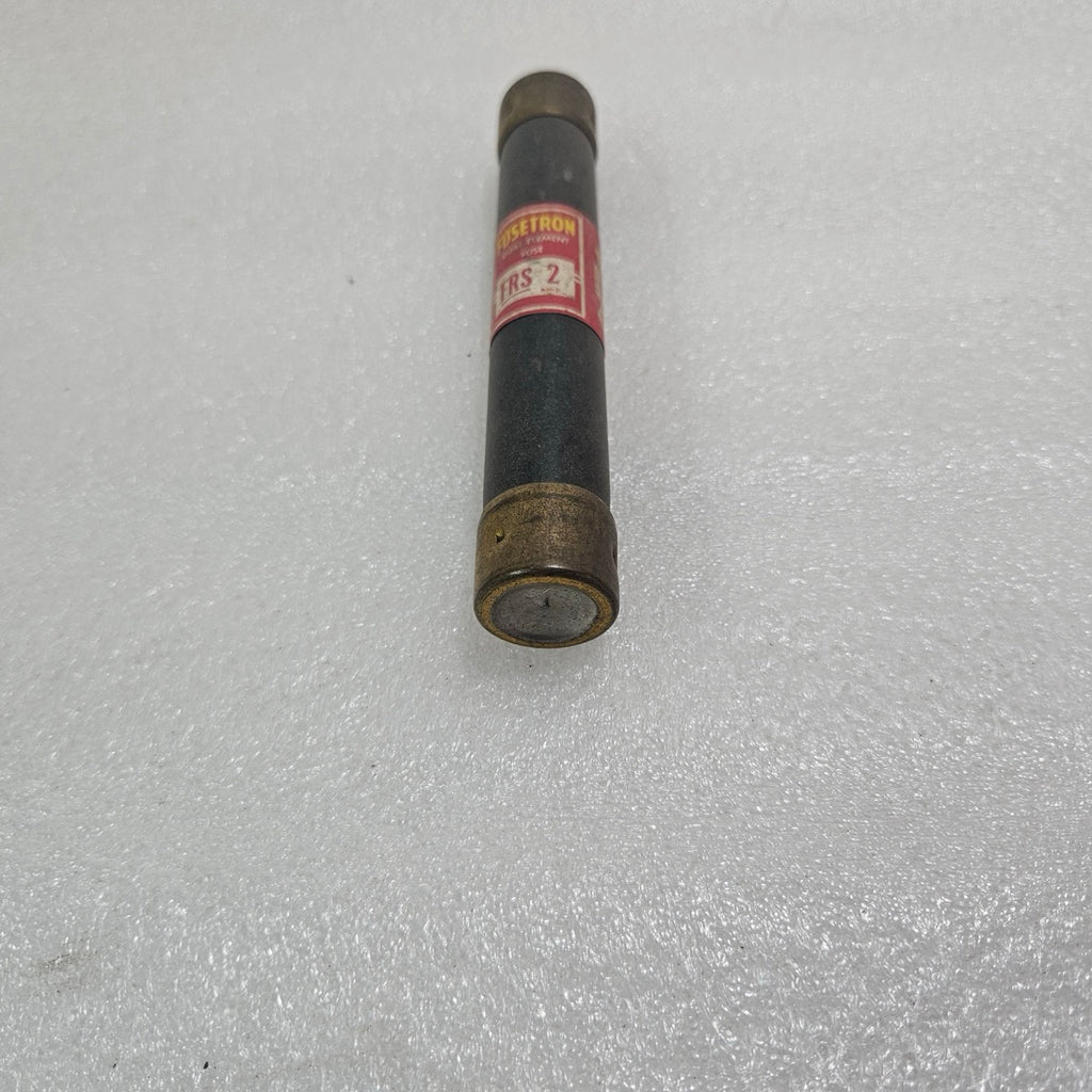 BUSSMANN FUSETRON FRS-2 DUAL ELEMENT TIME DELAY FUSE 2A 600V CLASS RK5 INDUSTRIA
