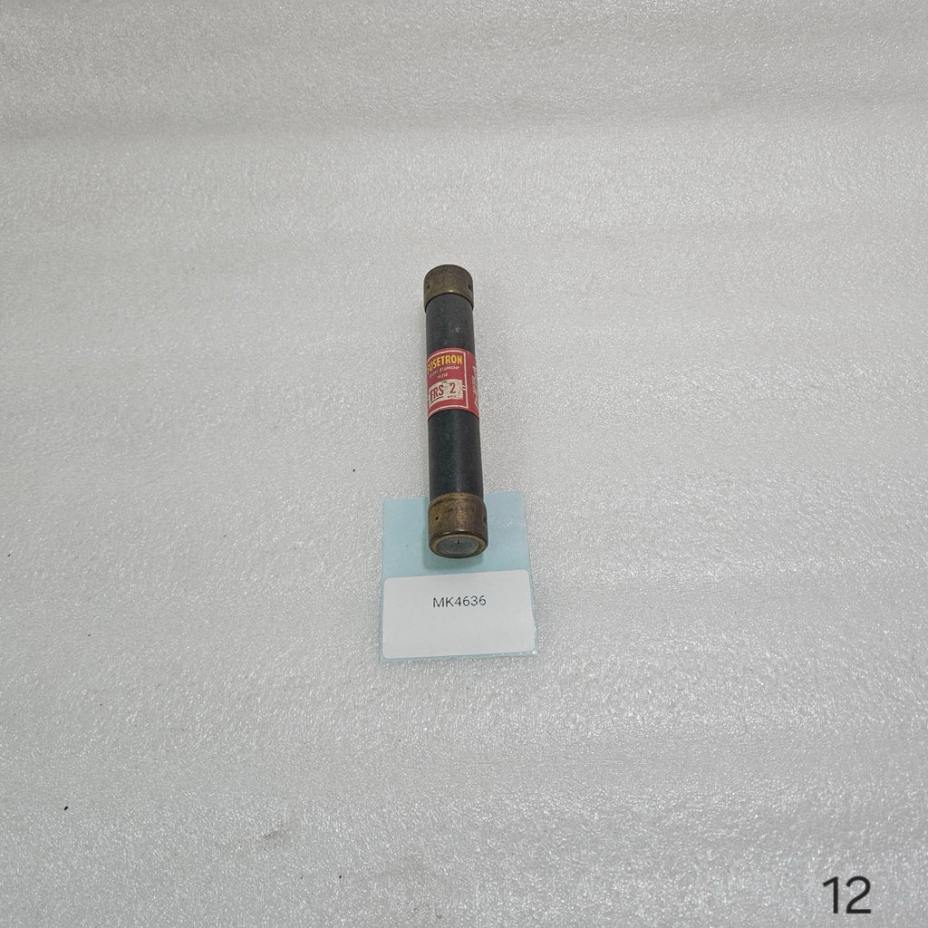 BUSSMANN FUSETRON FRS-2 DUAL ELEMENT TIME DELAY FUSE 2A 600V CLASS RK5 INDUSTRIA
