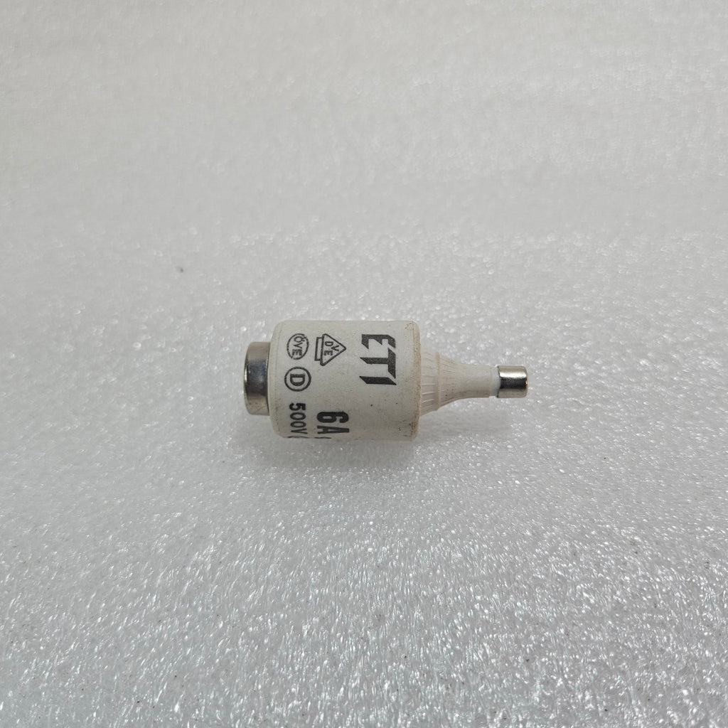 ETI 6A 500V DIAZED CERAMIC BOTTLE FUSE LINK GG D-TYPE INDUSTRIAL SCREW FUSE
