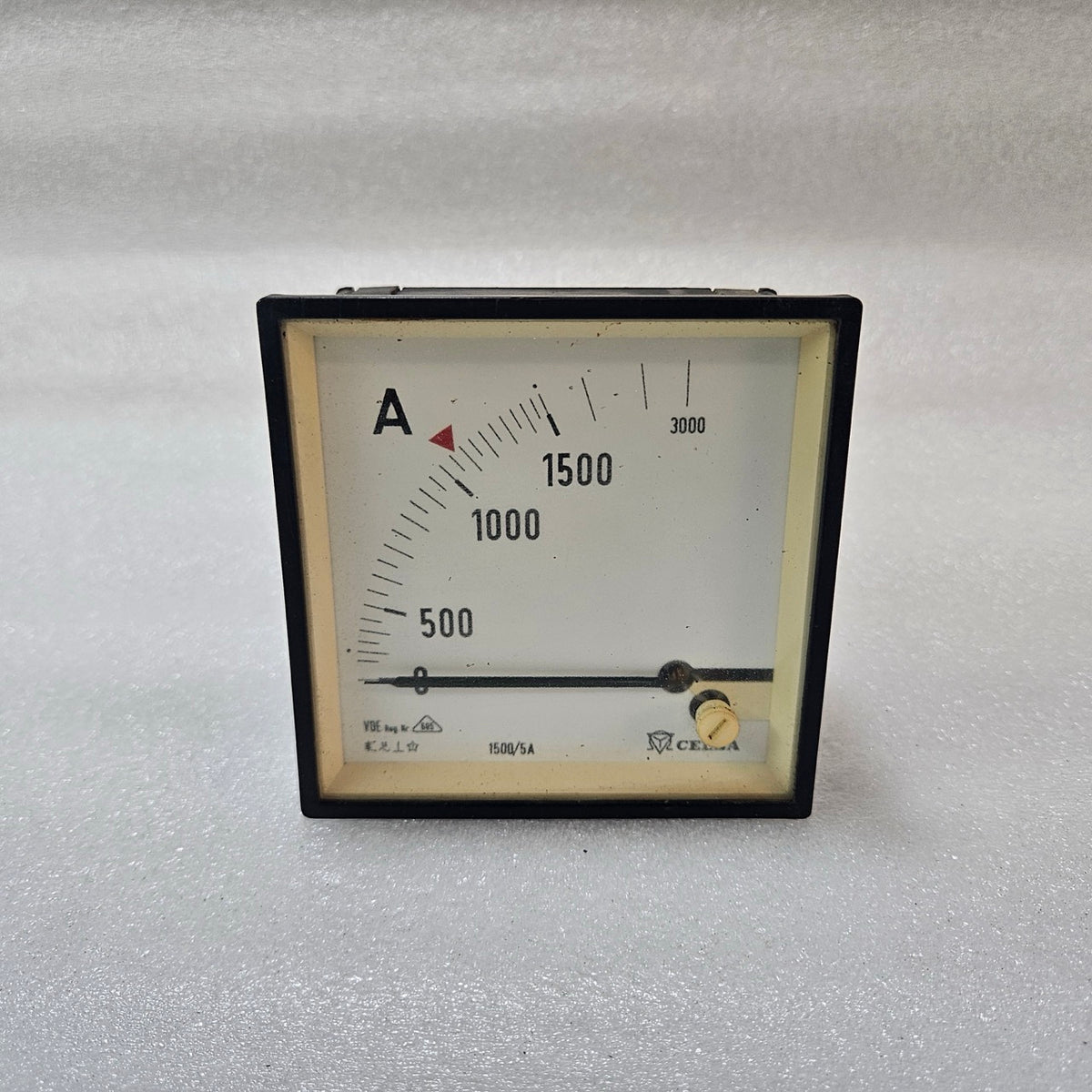 CELSA ANALOG AMMETER PANEL METER 0–3000A WITH 1500/5A CT INPUT