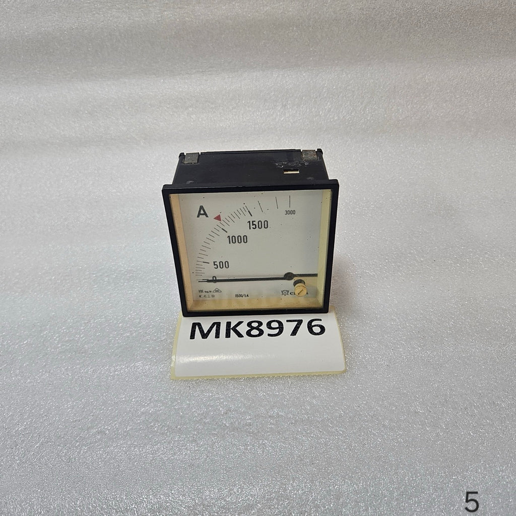 CELSA ANALOG AMMETER PANEL METER 0–3000A WITH 1500/5A CT INPUT
