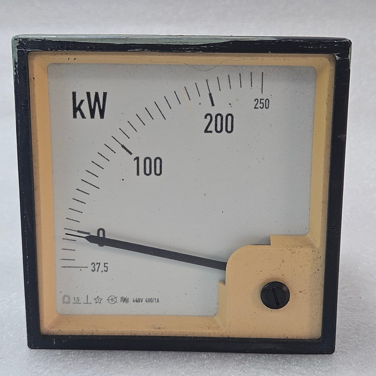 ELTROMA-TECHNIK ANALOG KW POWER METER PANEL METER 0–250 KW 440V 1A