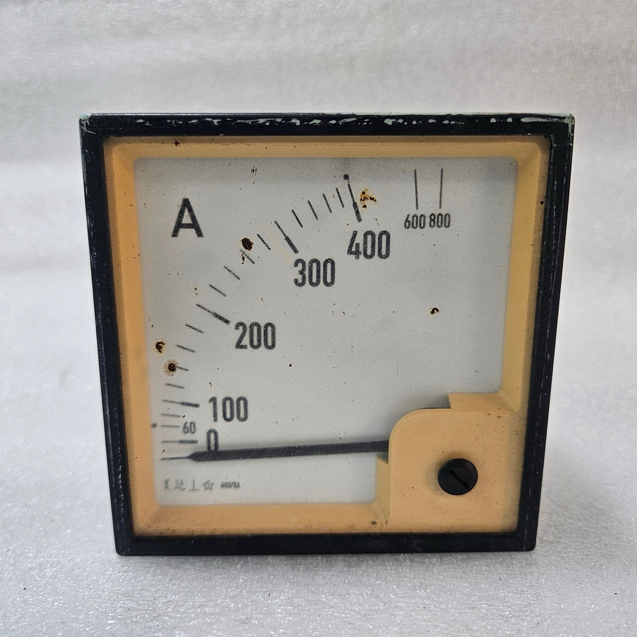 ELTROMA-TECHNIK ANALOG PANEL AMMETER 0–800 A CURRENT METER PANEL MOUNT 1/2A CT I