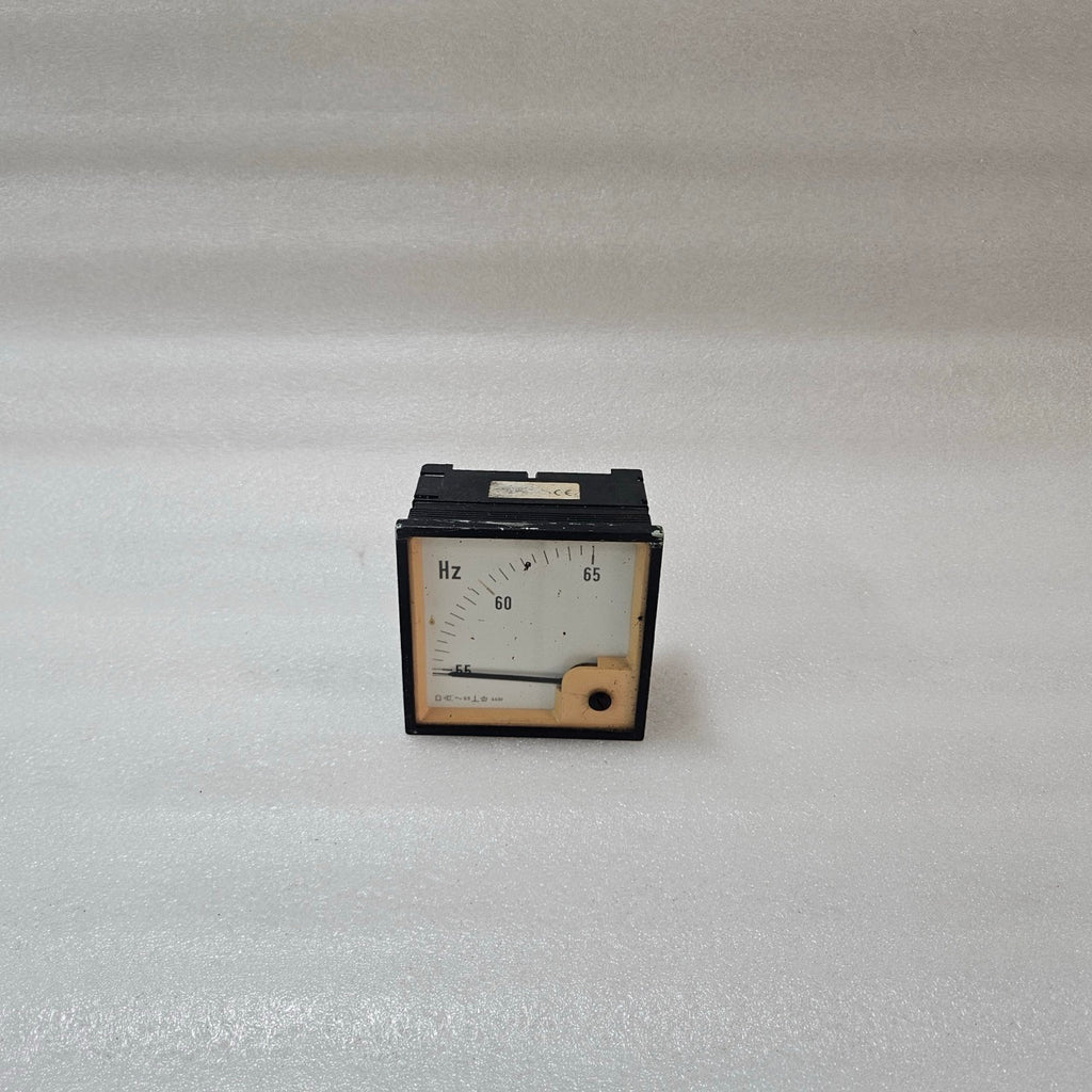 ELTROMA-TECHNIK ANALOG PANEL FREQUENCY METER 55–65 HZ 440V AC INDUSTRIAL PANEL