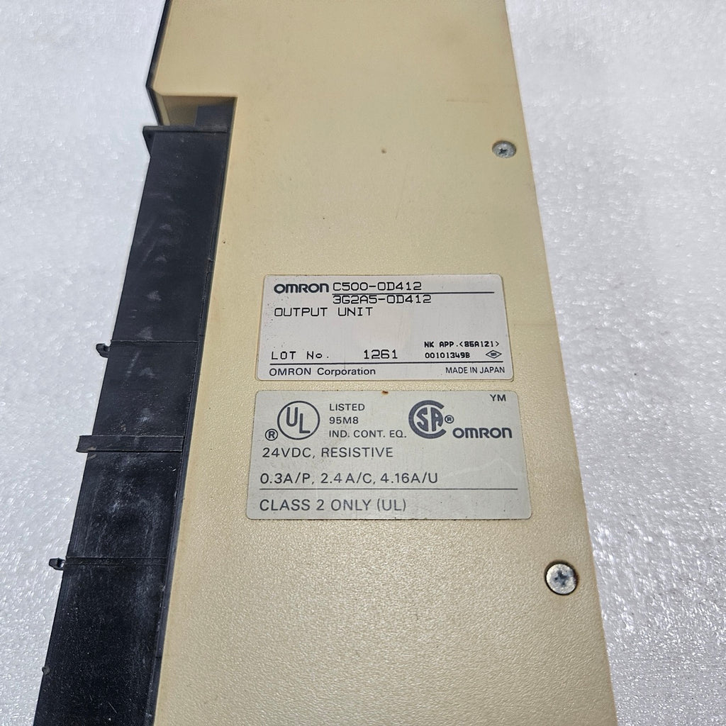 OMRON C500-OD412 (3G2A5-OD412) PLC DIGITAL OUTPUT UNIT 24VDC 16-POINT OUTPUT MOD